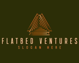 Elegant Pyramid Triangle logo design