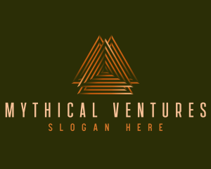 Elegant Pyramid Triangle logo design