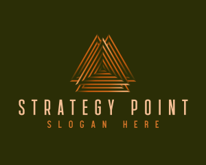 Elegant Pyramid Triangle logo design