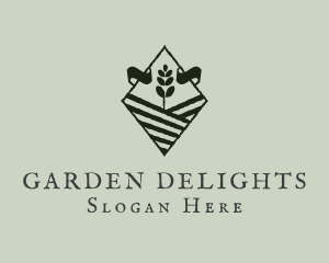 Seedling Plant Farming logo design