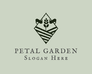 Seedling Plant Farming logo design