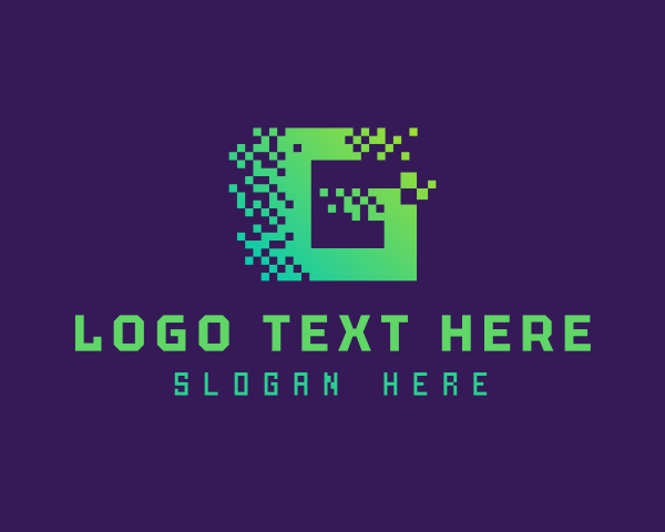 Pixelation logo example 2
