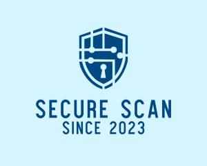 Cyber Security Shield  logo design