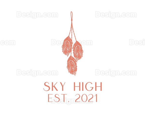 Handcrafted Feather Decoration Logo
