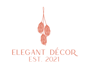 Handcrafted Feather Decoration   logo design