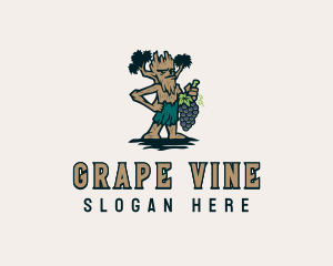 Grapes Tree Gardening logo design