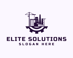 Factory Building Construction logo design