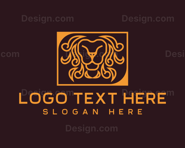 Luxury Lion Head Mane Logo