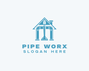 Plunger Pipe Plumbing logo