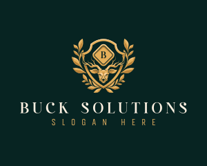 Premium Buck Horn logo