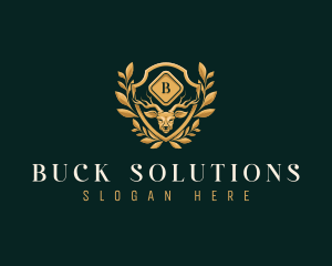 Premium Buck Horn logo design