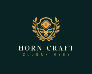 Premium Buck Horn logo design