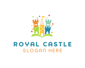 Children Castle Book logo design