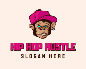 Hiphop Hat Monkey logo