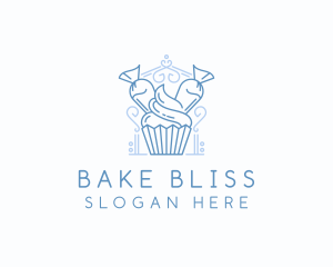 Bake Cupcake Icing logo design