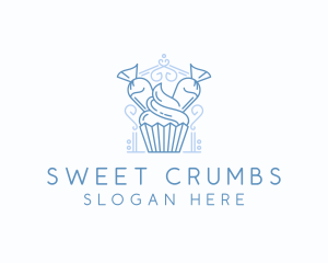 Bake Cupcake Icing logo design