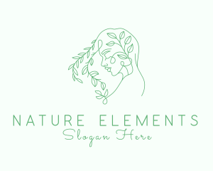 Natural Garden Lady  logo design