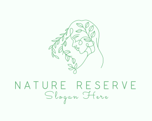 Natural Garden Lady  logo design