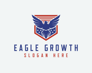 Eagle Wings Star Shield  logo design