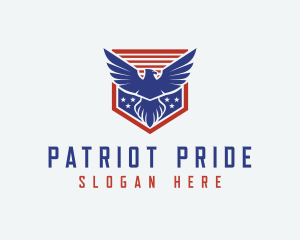 Eagle Wings Star Shield  logo