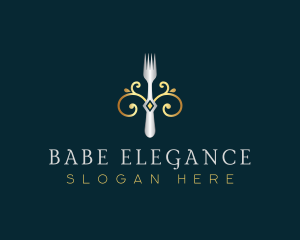 Fork Restaurant Cuisine logo design