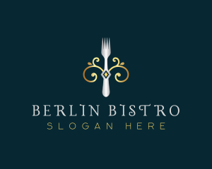 Fork Restaurant Cuisine logo design