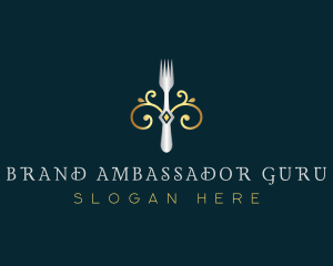 Fork Restaurant Cuisine logo design