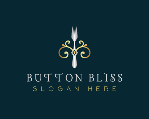 Fork Restaurant Cuisine logo design