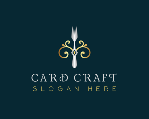 Fork Restaurant Cuisine logo design