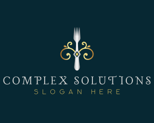 Fork Restaurant Cuisine logo design