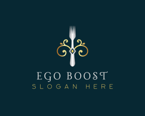 Fork Restaurant Cuisine logo design