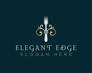 Fork Restaurant Cuisine logo design