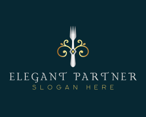 Fork Restaurant Cuisine logo design