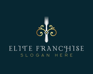 Fork Restaurant Cuisine logo design