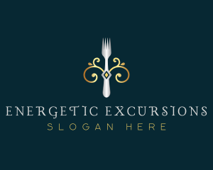 Fork Restaurant Cuisine logo design