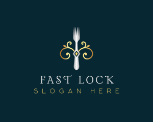 Fork Restaurant Cuisine logo design