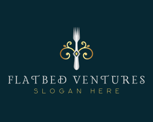 Fork Restaurant Cuisine logo design