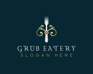 Fork Restaurant Cuisine logo design