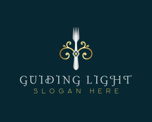 Fork Restaurant Cuisine logo design