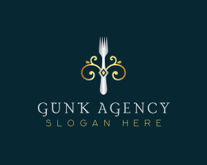 Fork Restaurant Cuisine logo design