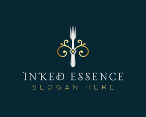 Fork Restaurant Cuisine logo design