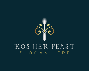 Fork Restaurant Cuisine logo design