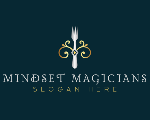 Fork Restaurant Cuisine logo design