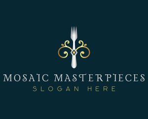 Fork Restaurant Cuisine logo design