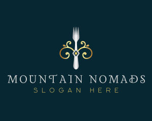 Fork Restaurant Cuisine logo design