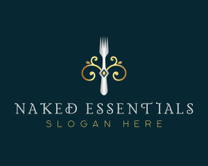 Fork Restaurant Cuisine logo design