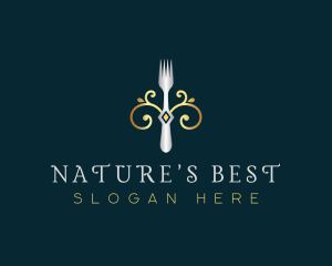 Fork Restaurant Cuisine logo design