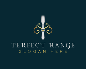 Fork Restaurant Cuisine logo design