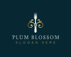 Fork Restaurant Cuisine logo design