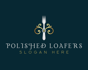 Fork Restaurant Cuisine logo design